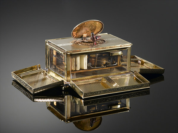 Silver Gilt Bird Box, collection of M.S. Rau Antiques